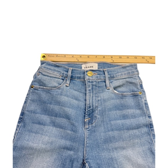 Frame Le High Skinny Jeans Light Wash Europa Stretch Denim Size 25 - Picture 13 of 13
